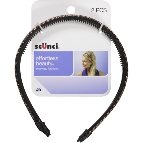 Scunci Effortless Beauty Headbands, 2 count