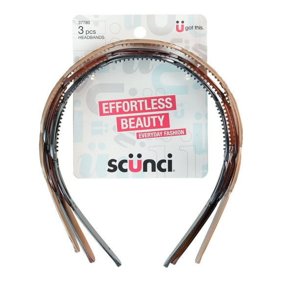 Scunci Effortless Beauty: Headbands, 3 ct
