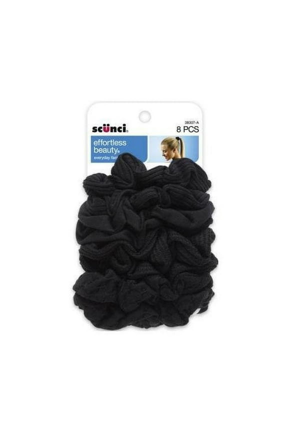 , Effortless Beauty Ponytail Holders -8 pieces (Pack of 3)