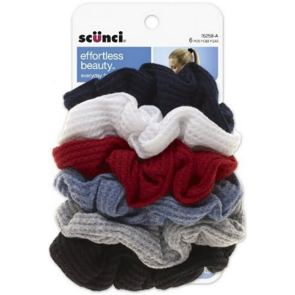 Scunci Effortless Beauty Thermal Twisters - 4 Packs Of 6 Count = 24 Count