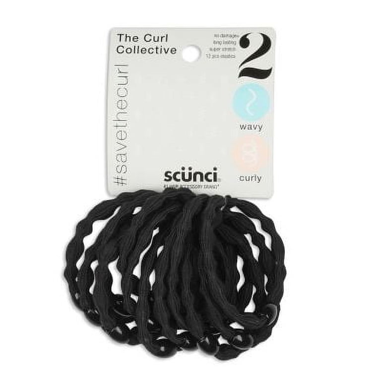 Hair Ties Rubber Beaded Elastic Black 24 Pack for Thick Hair Elegant Amazon.com : obeoby 100PCS Hair Ties for Thick Hair  main image 2