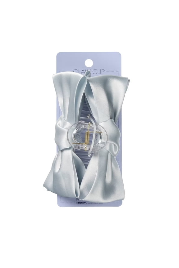Elite Bow Cover Hair Claw Clip, Light Blue, 1-Piece
