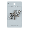 thumbnail image 1 of Scunci Elite Rhinestone Barrette, Silver, 1-Piece, 1 of 1