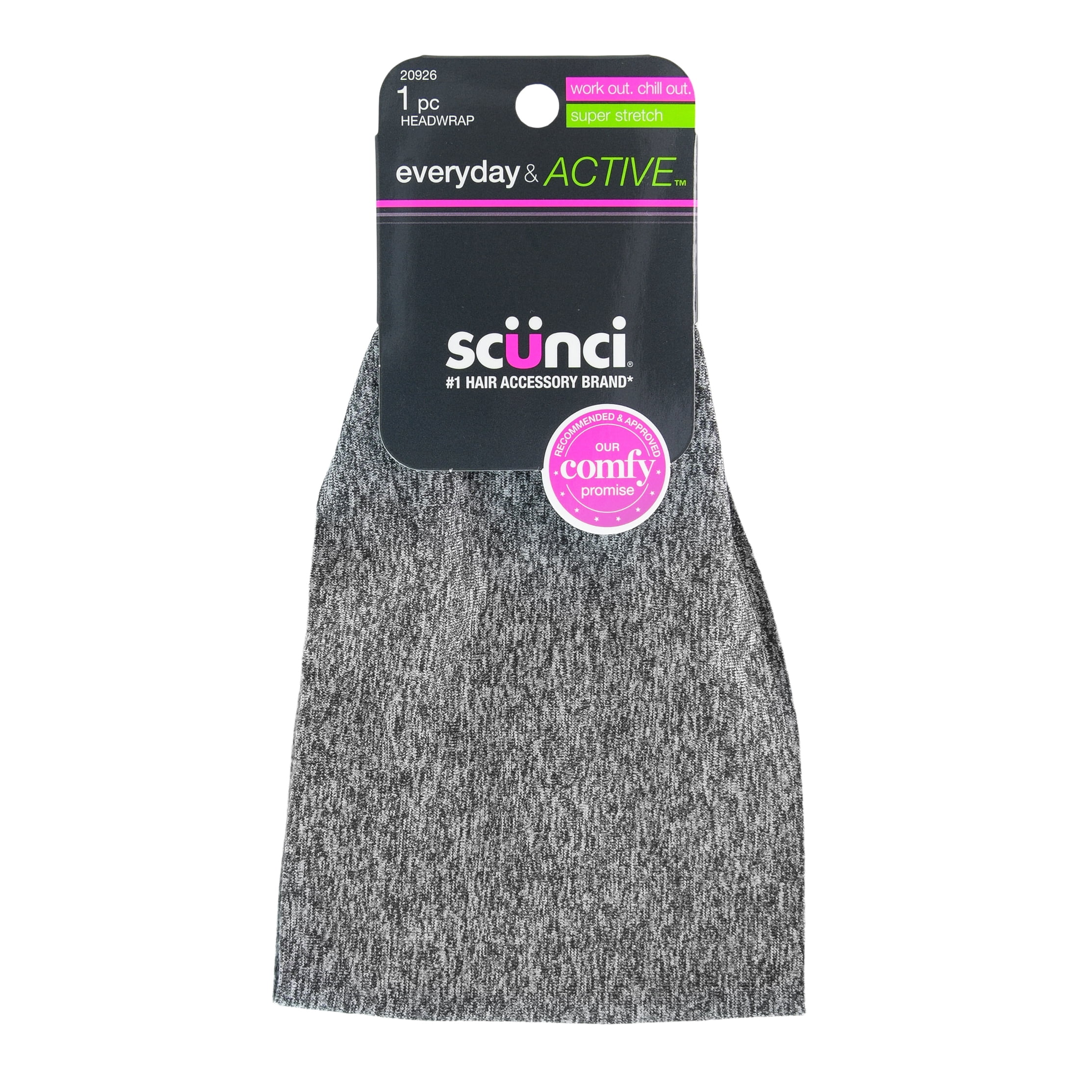 Scunci Everyday & Active Athletic Stretch Fabric Headwrap Headband