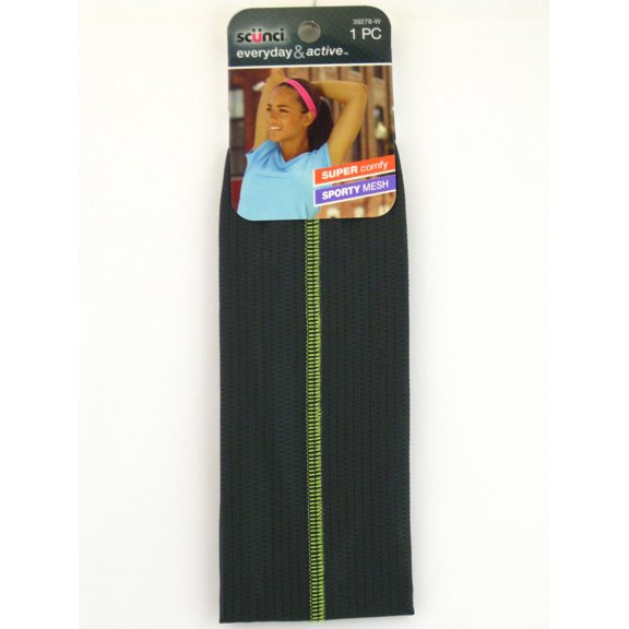 Scunci Everyday & Active Sporty Mesh Fashion Head Band (Gray)
