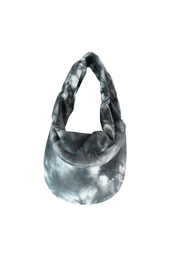Everyday & Active Visor Headwrap to Hold Hair Back Comfortably with Sun Protection in Black/White Tie-Dye, 1ct
