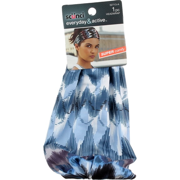 Scunci Everyday and Active Printed Headwrap Super Comfy Multicolor