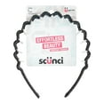 thumbnail image 1 of Scunci Fabric Covered Plastic Claw Headband in Black, 1 of 9