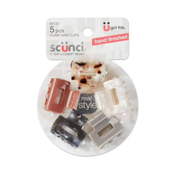 Scunci Trend Essentials Claw Clips 5 Each