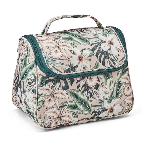 Scunci Floral Front Zip Hanging Organizer