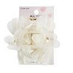 Scunci Flower Claw Clip, Beige, 1 Count