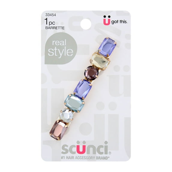 Scunci Gemstone Hair Barrette, 1-Piece