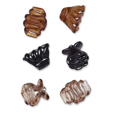 Scunci Hair Clips, 6 count