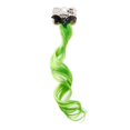thumbnail image 1 of Scunci Halloween Bat Clip-On Hair Extension, Black & Green, 1-Piece, 1 of 3