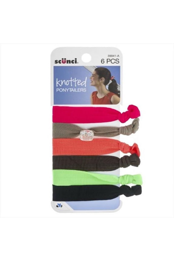 6035369 ELASTIC HAIR TIES Scunci Elastic Hair Ties (Pack of 1)