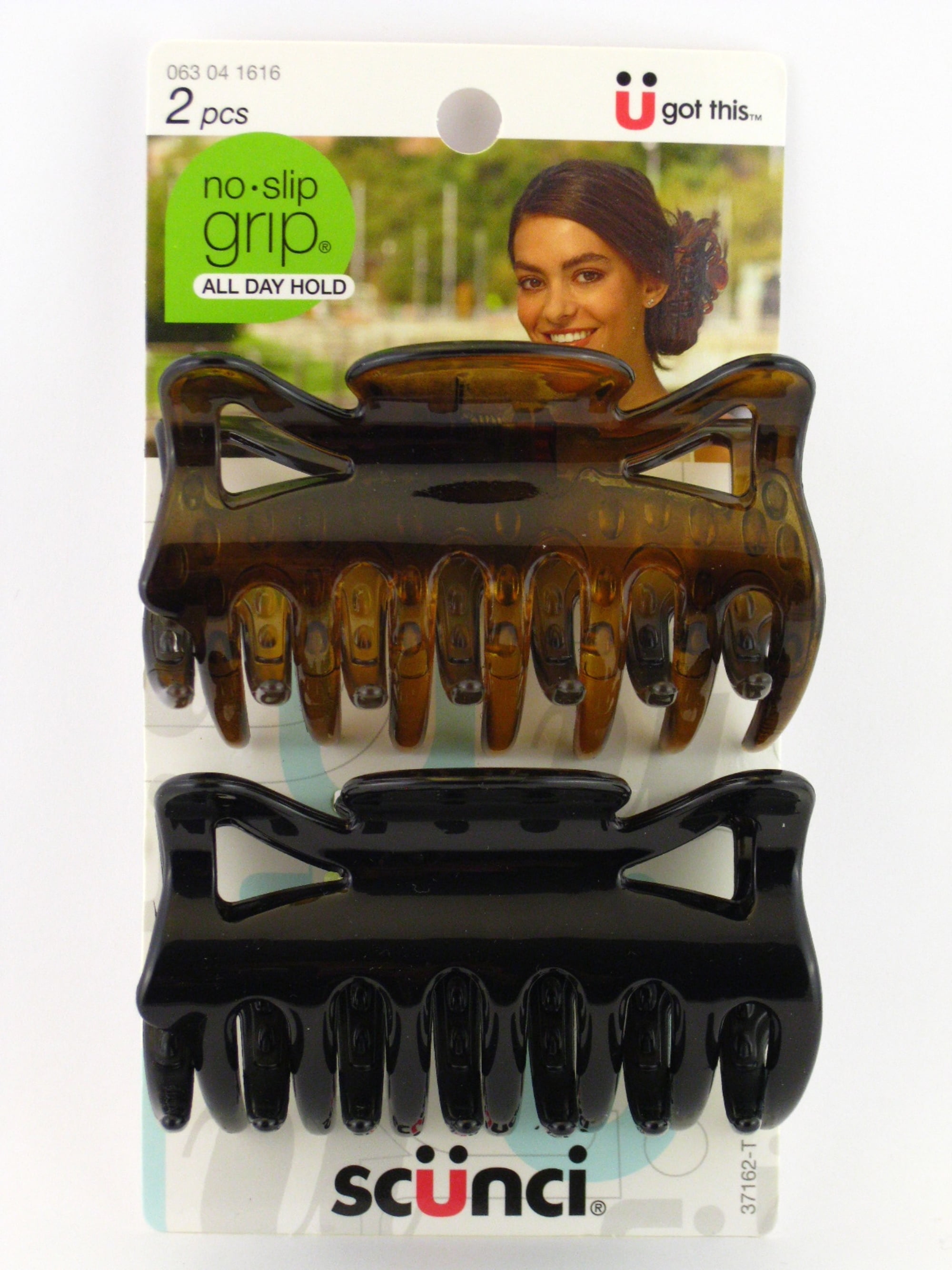 Scunci Large Brown & Black Jaws Hair Clip