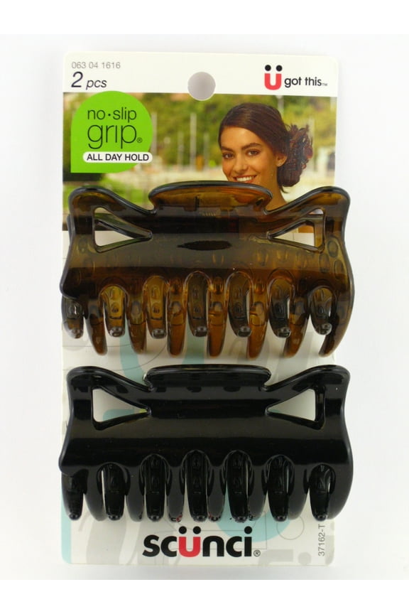 Large Brown & Black Jaws Hair Clip