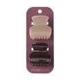 thumbnail image 1 of Scunci by Conair Shaped Claw Clips, Coffee & Chocolate Brown Hair Accessories, 2 Count, 1 of 8