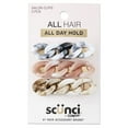 thumbnail image 1 of Scunci Marbled Chain Link Hair Clips, Blac, Pink, Brown, 3 Ct, 1 of 9