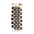 thumbnail image 1 of Scunci Metal Snap Hair Clips, Brown, 12 Count, 1 of 11