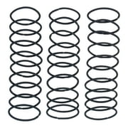 Scunci No Damage Elastic Stretch Nylon Ponytail Hair Ties, Black, 30 Count