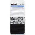 Scunci No Damage Hair Ties, Zebra, 30 count
