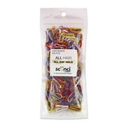 Scunci No Damage Polyband Ponytail Hair Ties, Multicolor, 500 Count