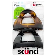 Scunci No Slip Grip 5.5 CM Jaw Hair Clips - 2 Pcs.