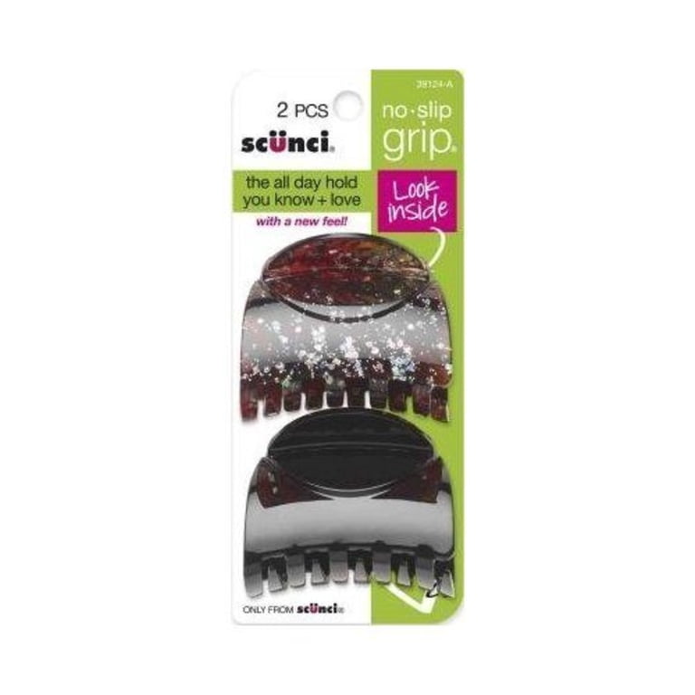 scunci, No Slip Grip Clips, 2pc, Large, Thick Hair - Walmart.com