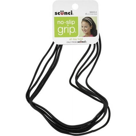 Scunci No Slip Grip Headbands, 4ct