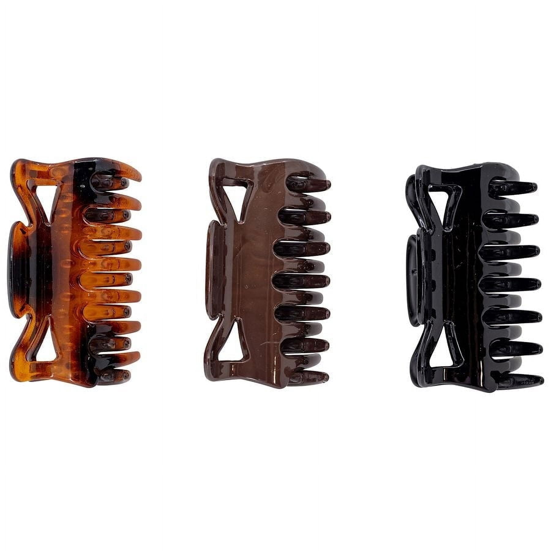 Scunci No-Slip Grip Jaw Clips with Triangle Cutouts 3.0 ea - Walmart.com