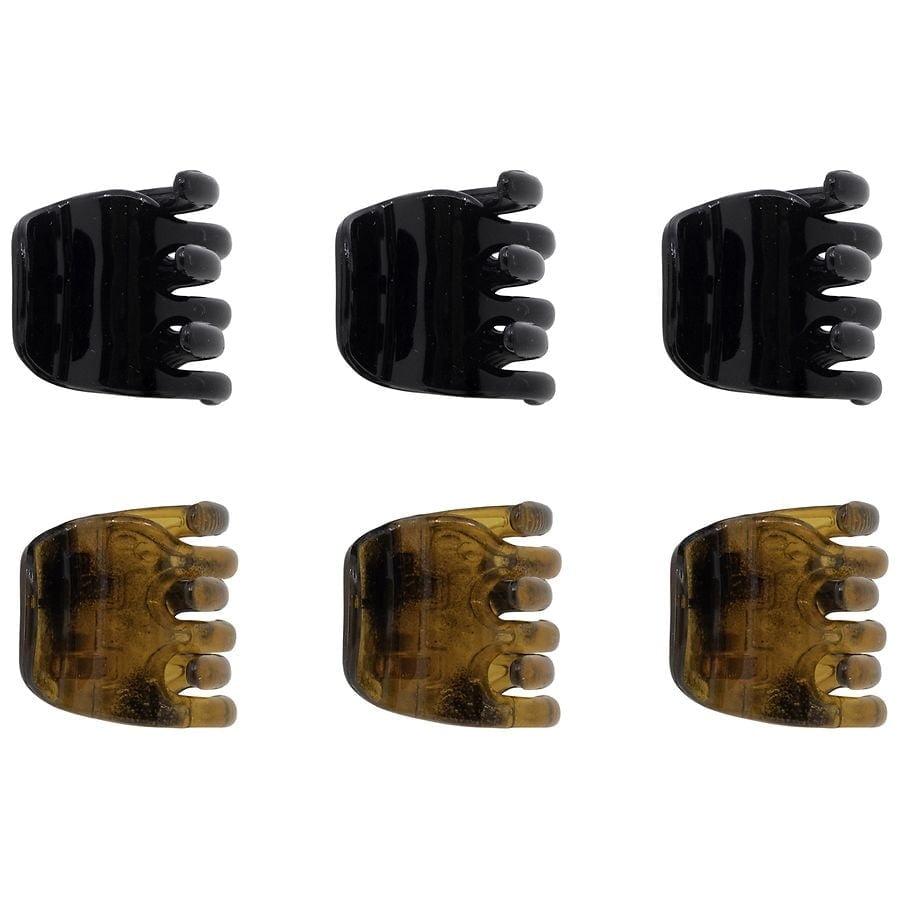 Scunci No-Slip Grip Mini Chunky Claw/Jaw Clips 6.0 ea Pack of 2