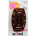 thumbnail image 1 of Scunci No Slip Grip No Slip Grip Jaw Clip, Dark Tortoise, 1 of 2