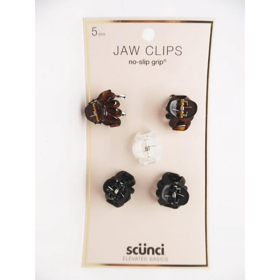 Scunci No Slip Grip Octopus Jaw Clips (3 Clips Only)