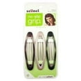 thumbnail image 1 of Scunci No Slip Grip Oval Clips Assorted Colors, 3 Count, 1 of 1