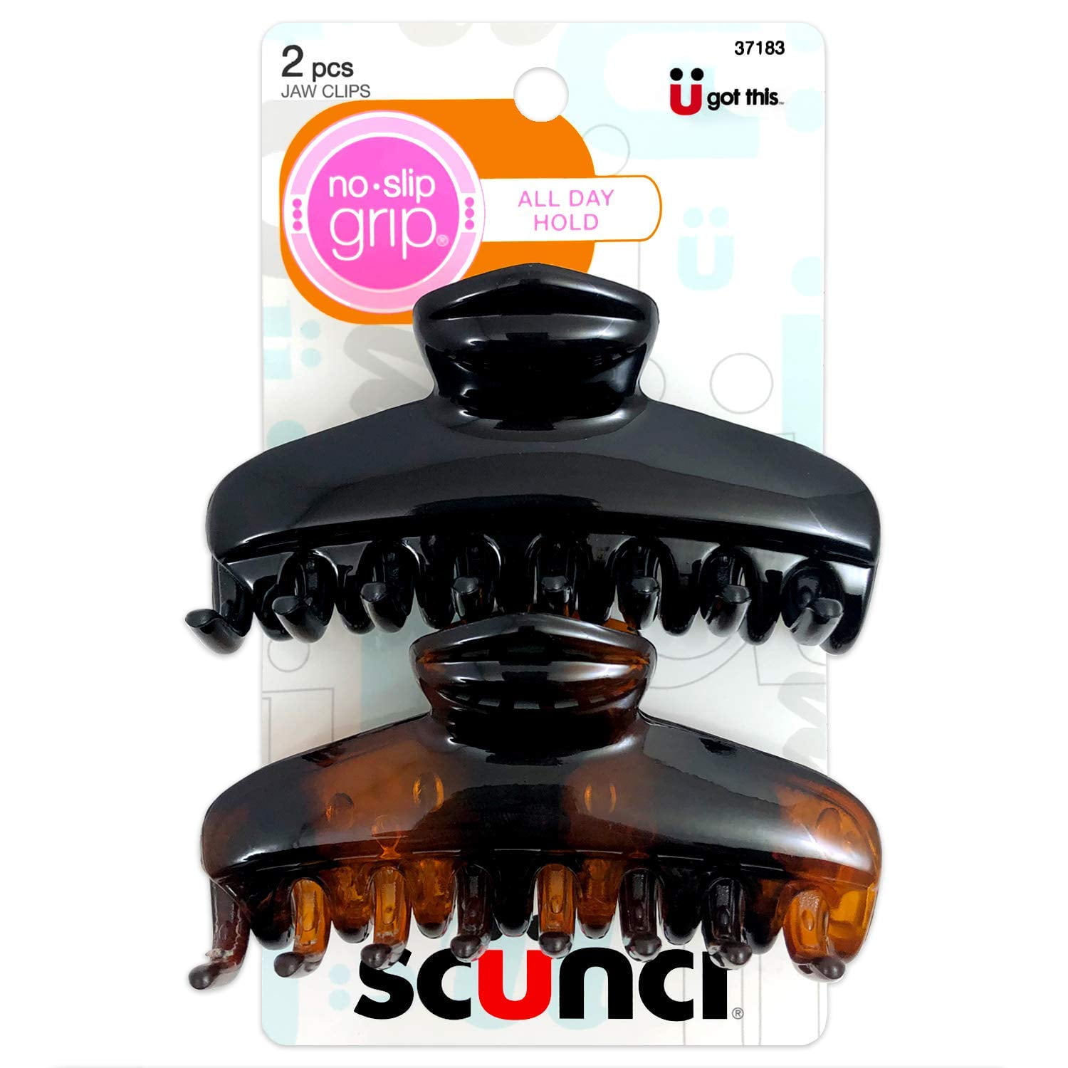 Scunci No Slip Jaw Clip 2 Pcs