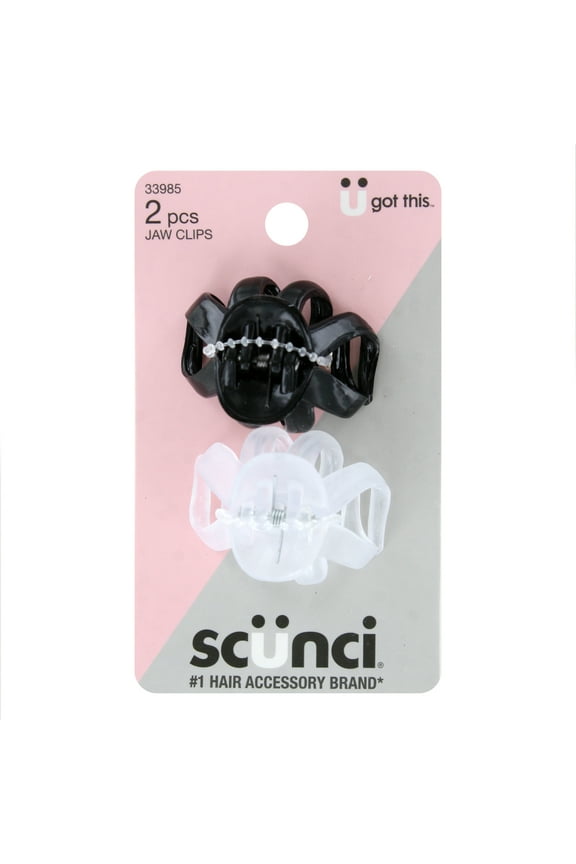 Octopus Jaw Small Hair Clips, Assorted Colors, 2-Pieces