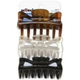 thumbnail image 1 of SCUNCI - No-Slip Grip Jaw Clips 9cm - 3 Pack, 1 of 2