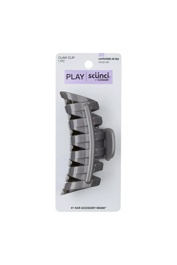 Play Unbreakable Strong Hold Claw Clip, Gray, 1-Piece