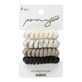 thumbnail image 1 of Scunci Ponytail Fabric Hair Spirals, Assorted Colors, 4-Pieces, 1 of 2