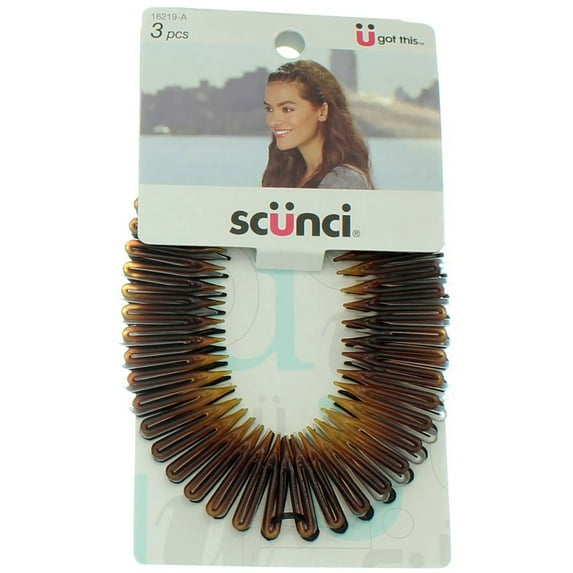 Scunci Stretch Combs 3 ea (Pack of 4)
