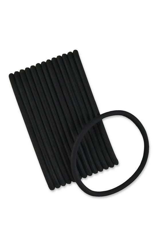 The Evolution No Slip Grip Gel Hair Ties Black - 14 CT