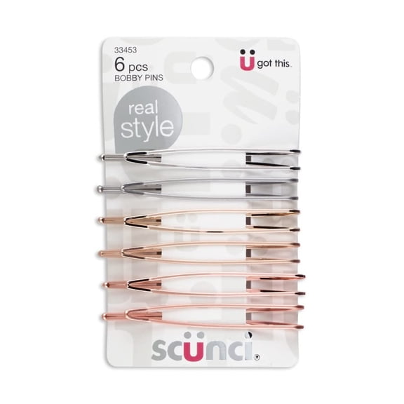 OPEN CNTR METAL BOBBY PINS 6PK
