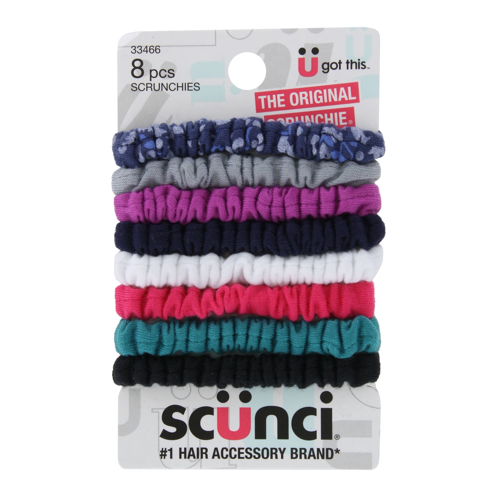 Scrunchie Scunci U Got This – 3 Pezzi Neri – Fermacapelli Elastici E Morbidi