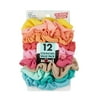 Scunci Value Pack Scrunchie Hair Ties, Multicolor, 12 Count