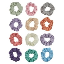 Scunci Value Pack Scrunchie Hair Ties, Multicolor, 12 Count