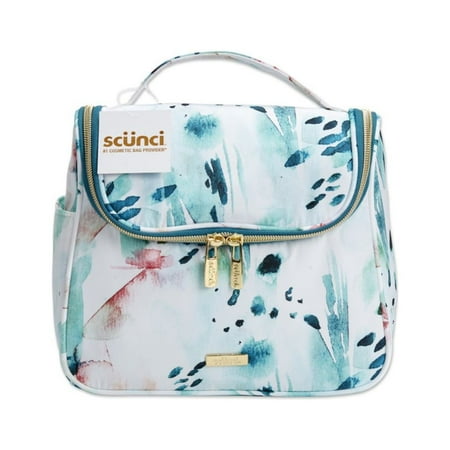 Scunci Watercolor Floral Hanging Travel Organizer