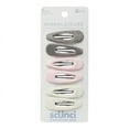 thumbnail image 1 of Scunci Workleisure Velour-Covered Snap Clips, Assorted Colors, 6-Pieces, 1 of 2