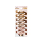 Scunci by Conair Color Match Contour Snap Clips, Hair Accessories, 12 Count