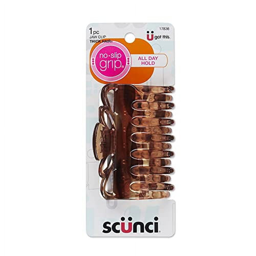 Scunci by Conair NoSlip Grip Thick Hair Jaw Clip, Crown Claw Hair Clip